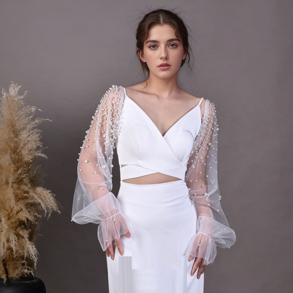 Lunelle Pearl Mesh Oversleeves