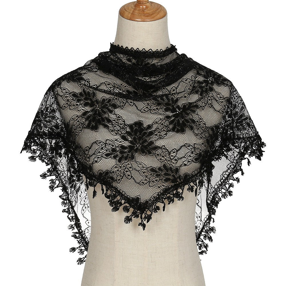 Amaya Korean Lace Triangle Shawl Scarf