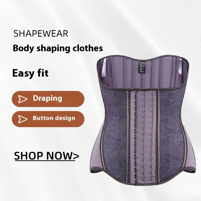 Celeste Waist Sculpting Latex Girdle with Hook Closure