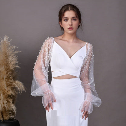 Lunelle Pearl Mesh Oversleeves